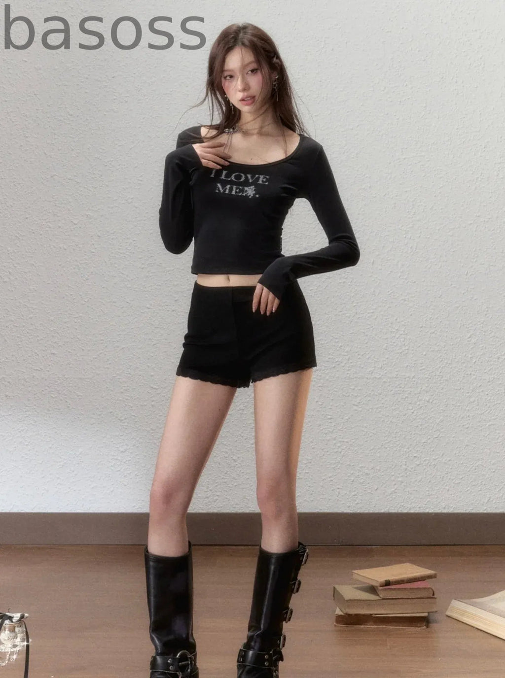 Industrial Strap Bow A-Line Skirt Set