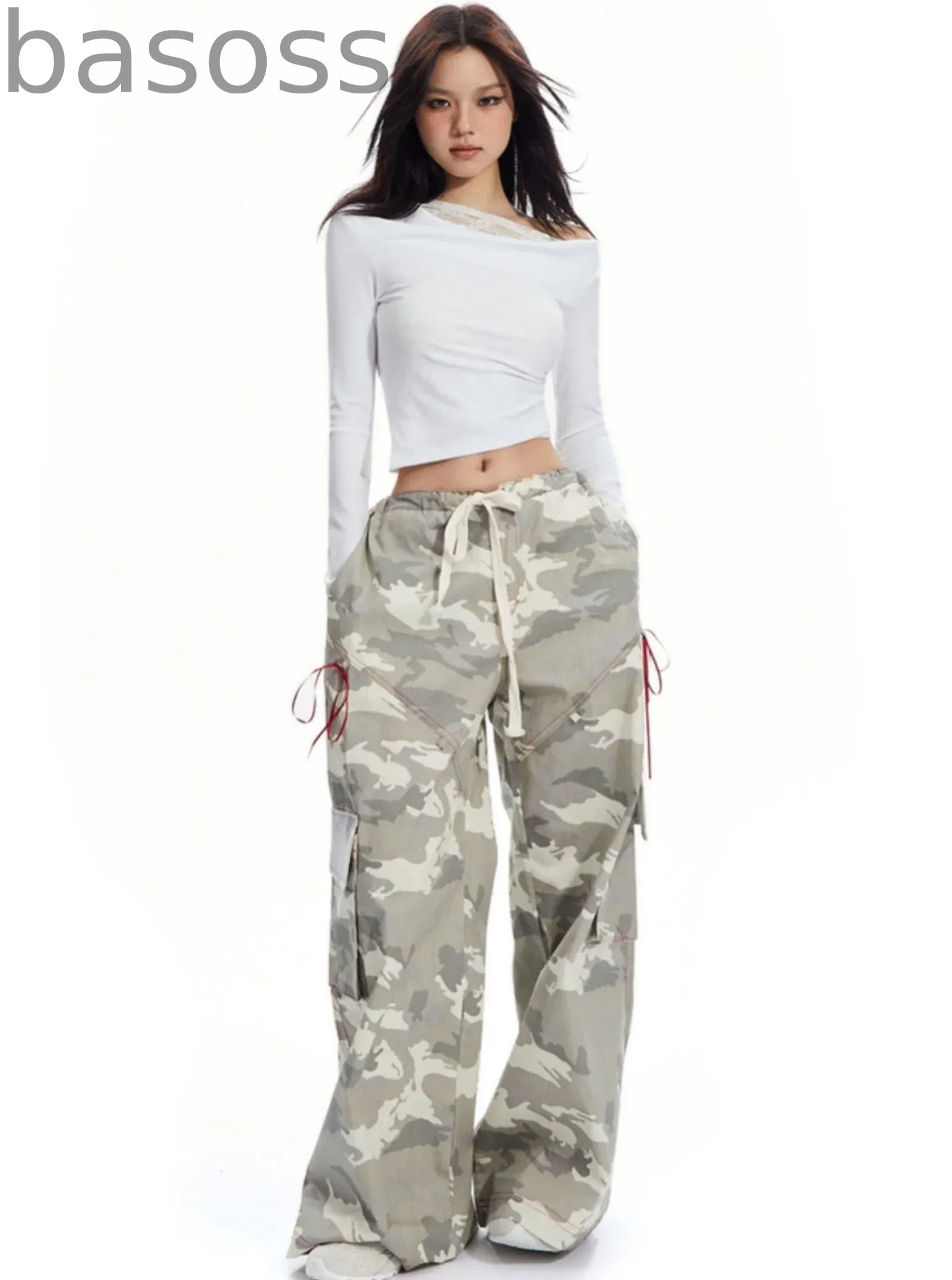 American Vintage Print Cargo Pants