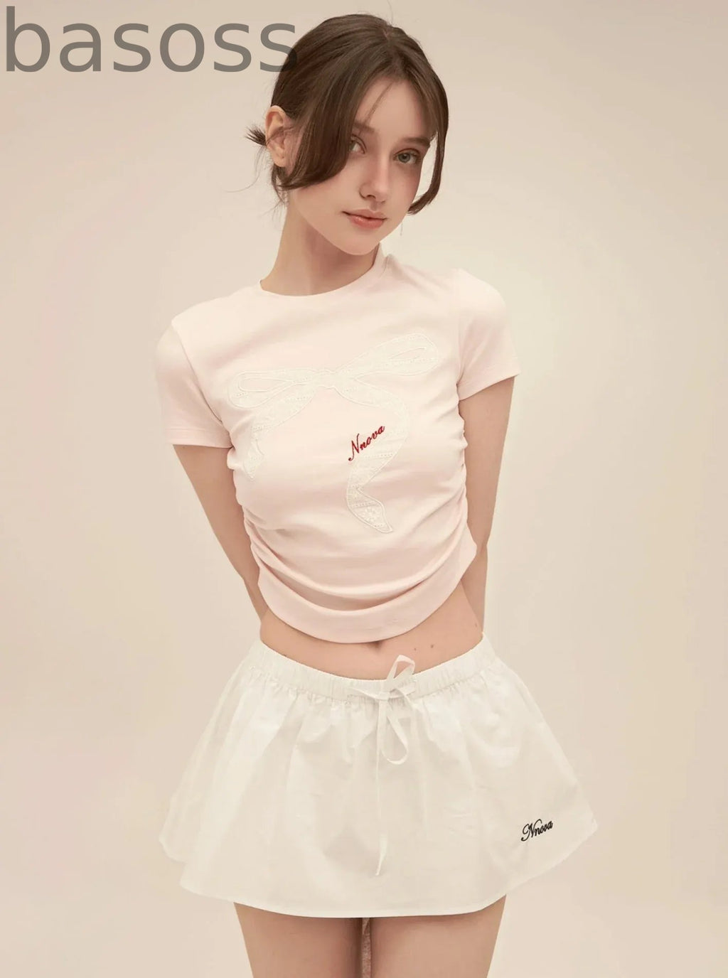 Retro Lace Patch Crop Set-Up