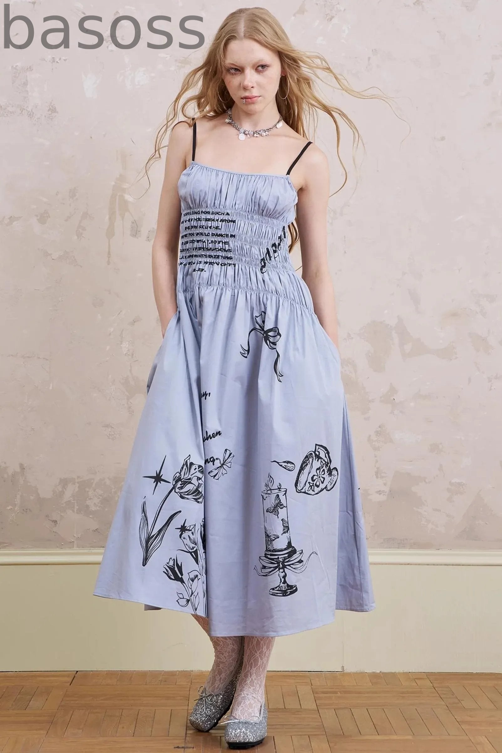 Waist Maxi Dress