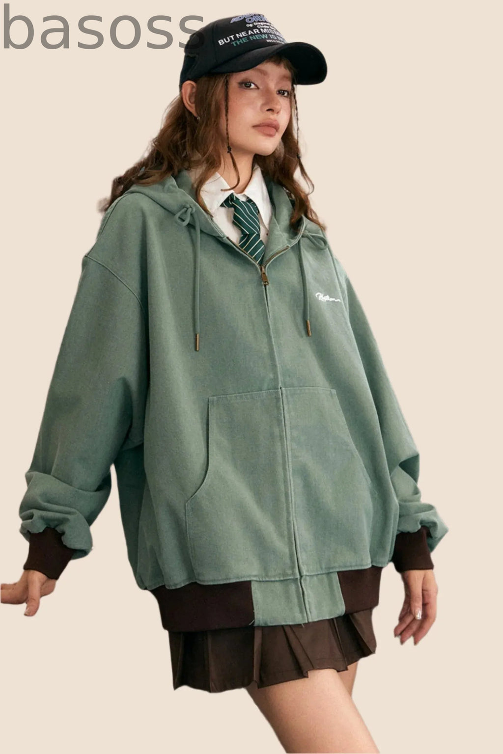 Hooded Retro Distressed Jacket