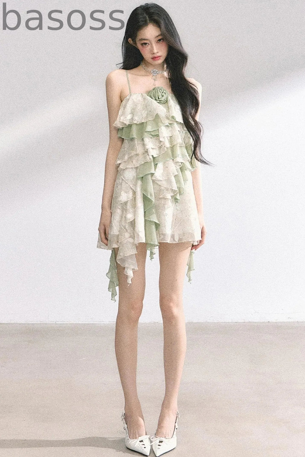 One-Shoulder Lace Dress