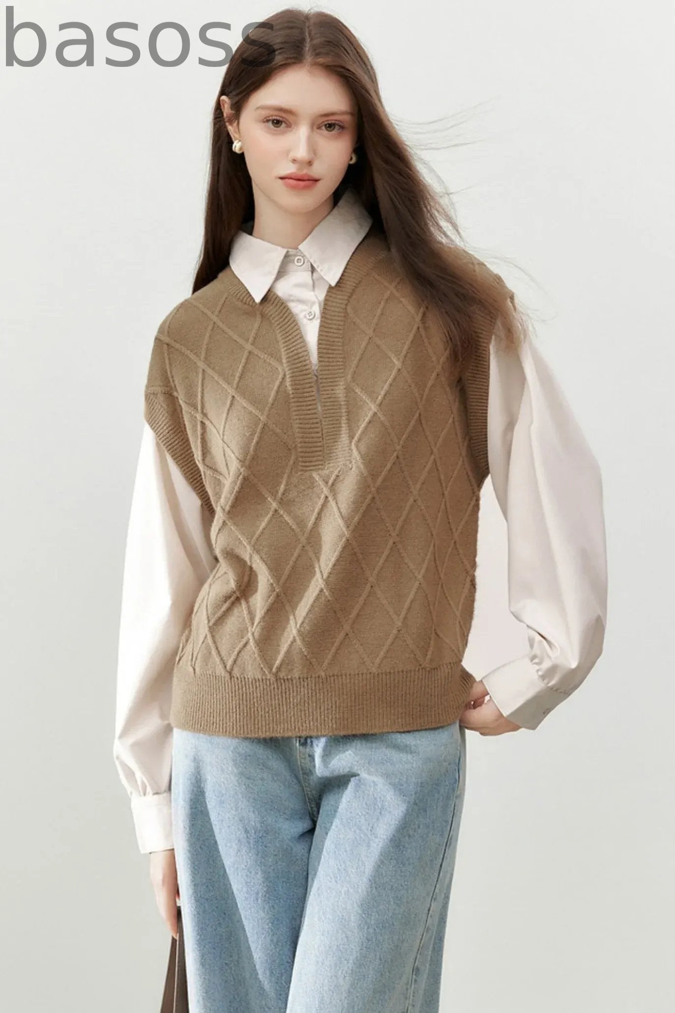 Stitching Fake Two-Piece Vest