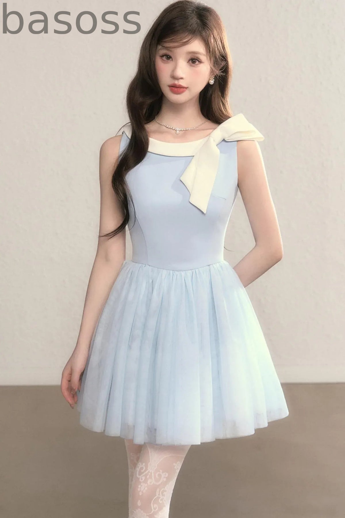 Blue Cinderella Mesh Princess Dress