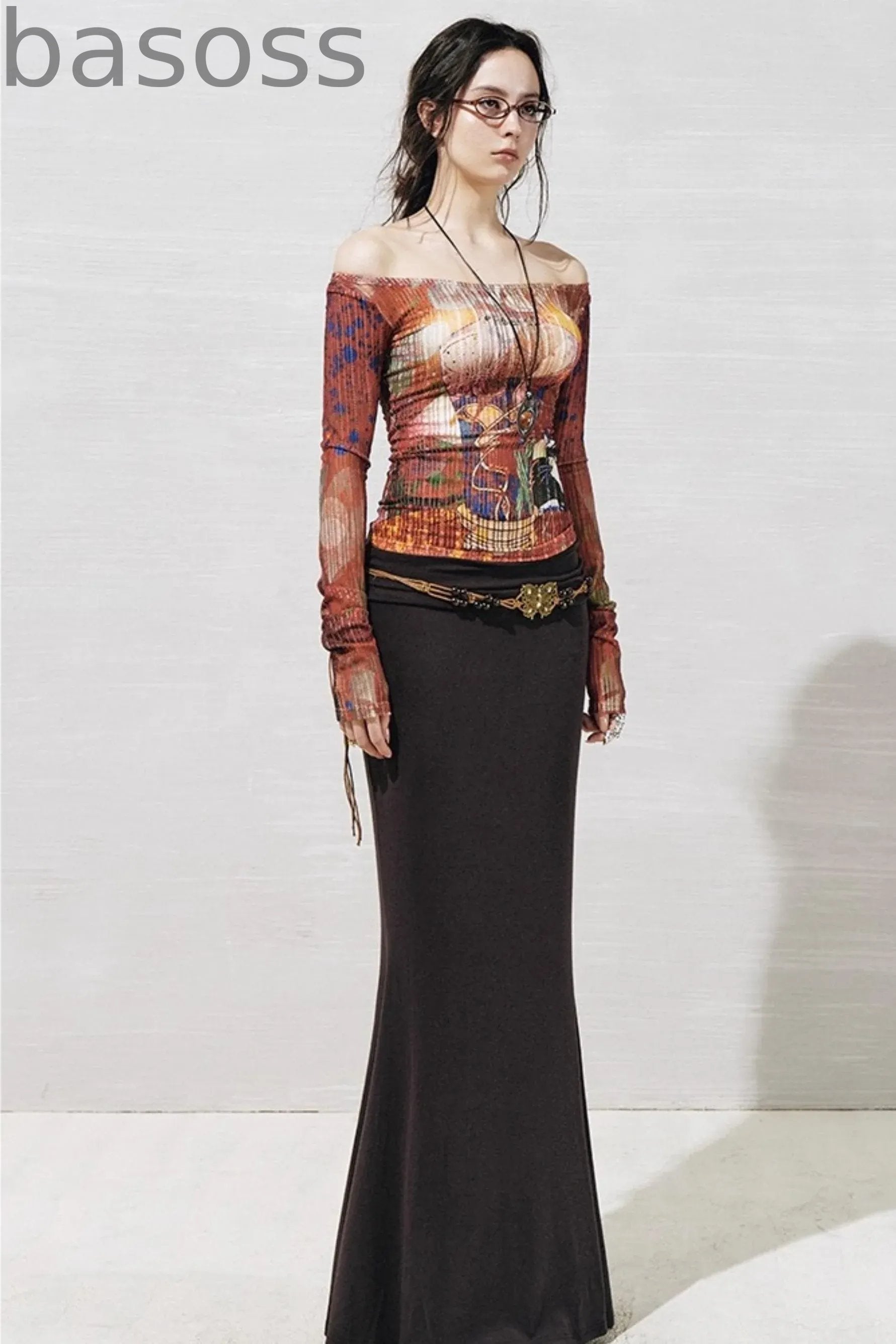 Floral One-Shoulder Base Layer