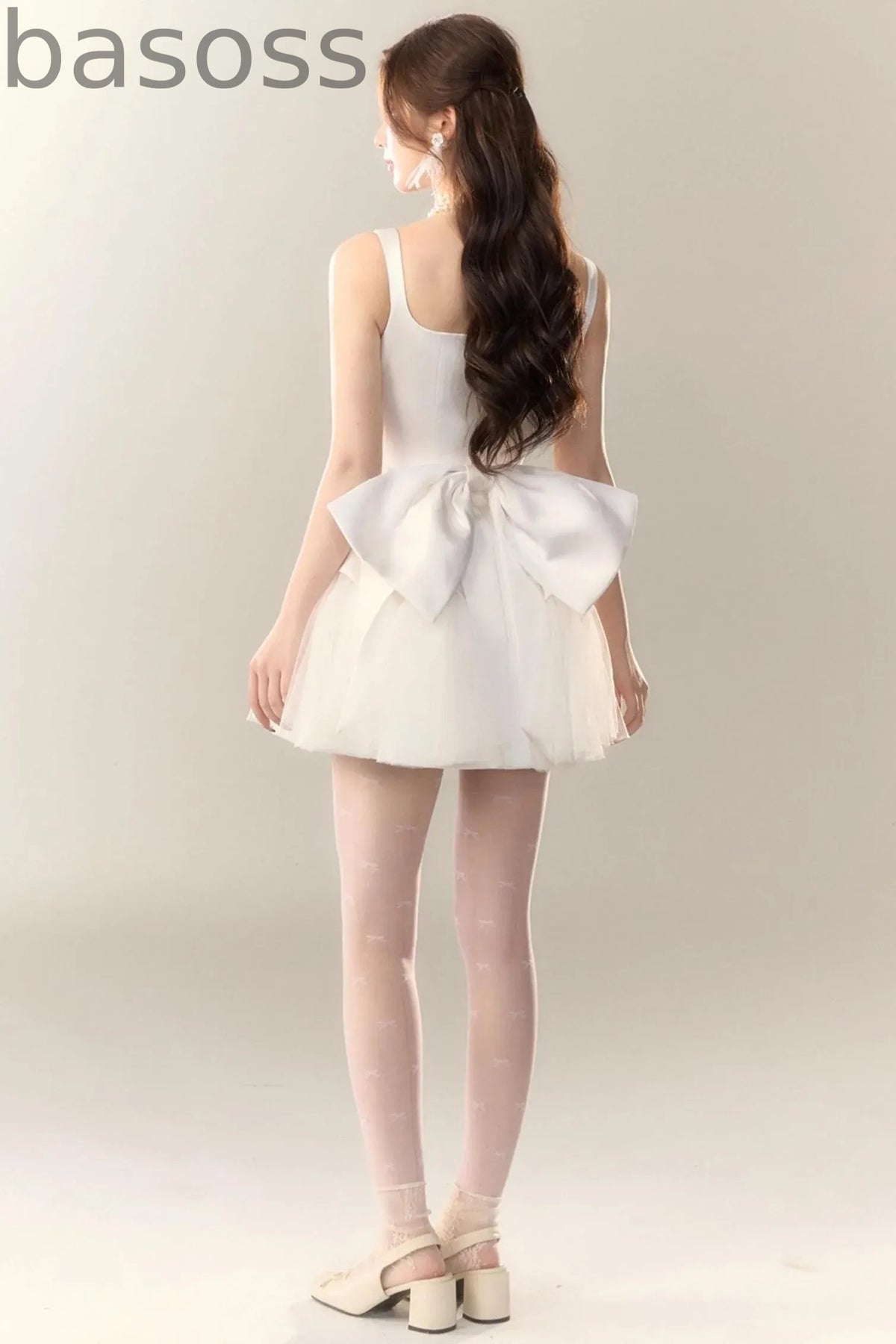 Swan Dance Mesh Panelled Slip Dress