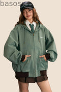 Hooded Retro Distressed Jacket