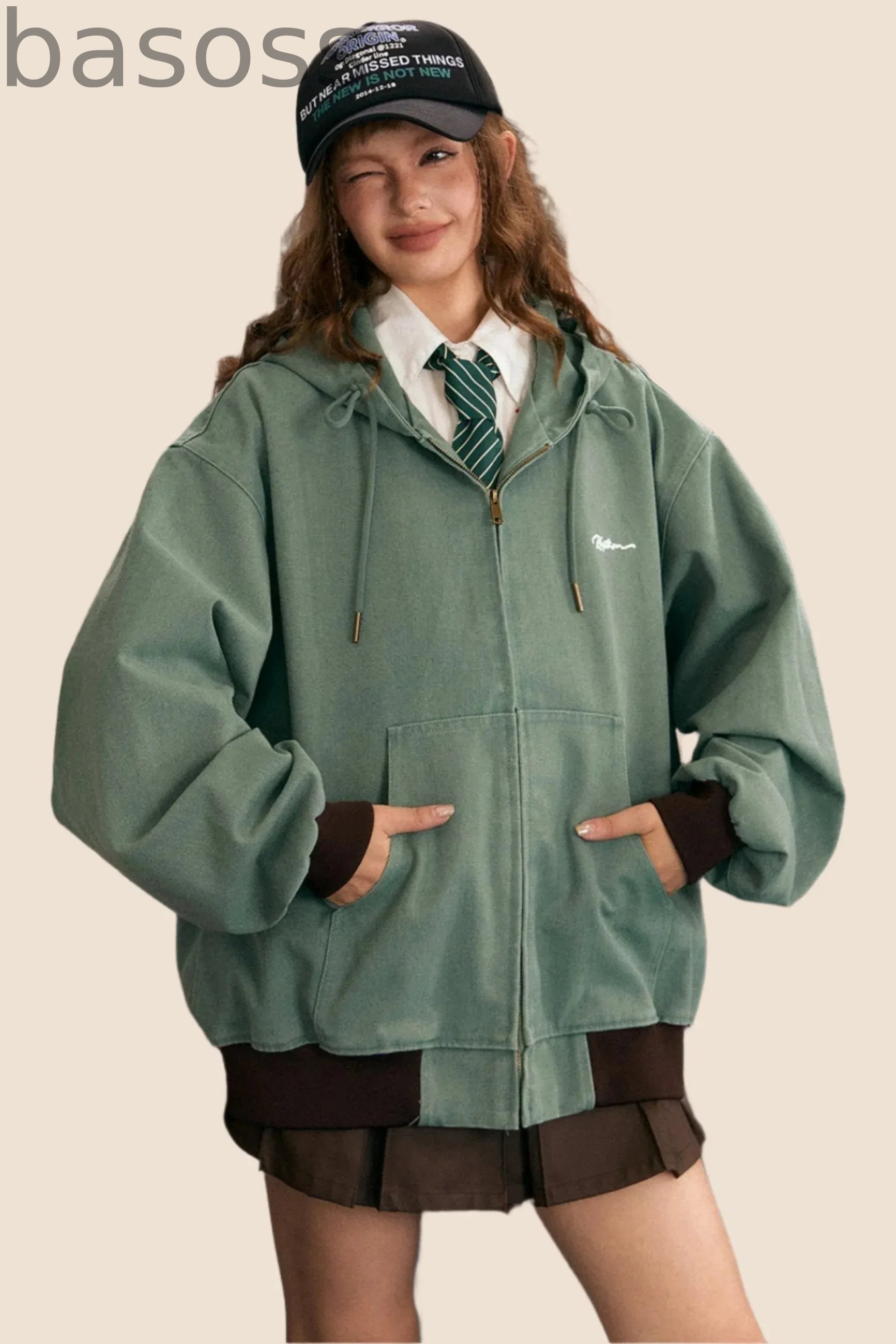 Hooded Retro Distressed Jacket
