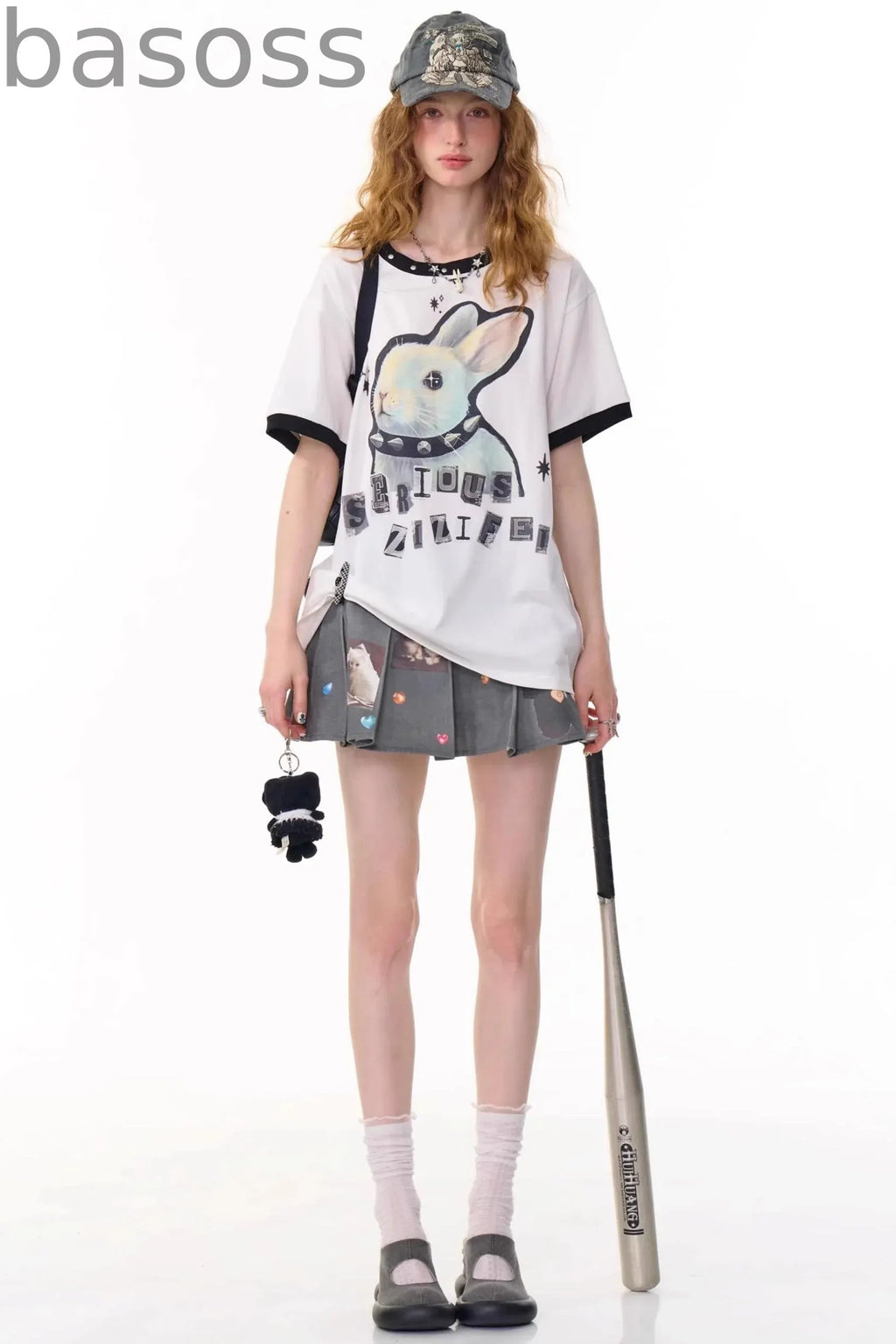 Animal Pleated Skirt