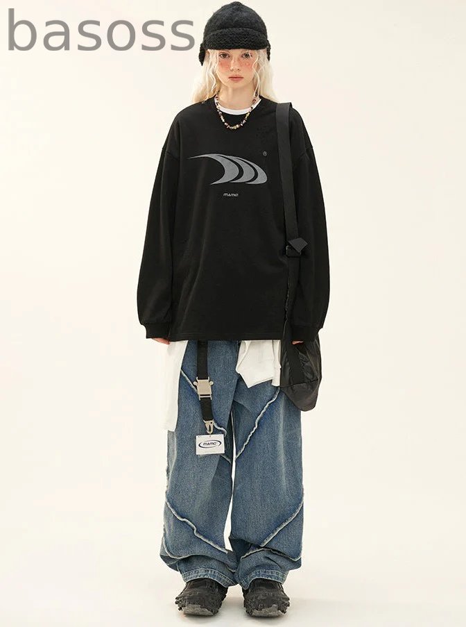 button wash straight-leg pants