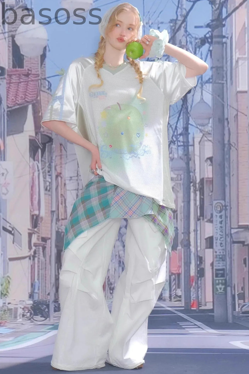 Summer Apple Print Tee