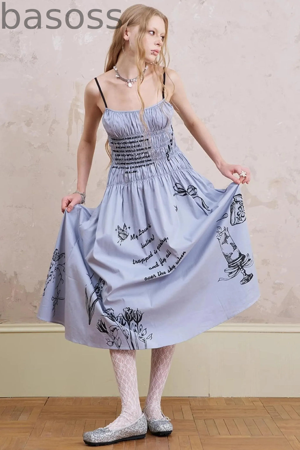 Waist Maxi Dress
